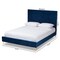 Baxton Studio Fabrico Glam and Luxe Navy Blue Velvet Upholstered and Gold Metal Queen Size Platform Bed 214-10941-ZORO - alternate 6